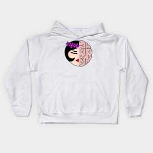 Beauty And Brains Kids Hoodie